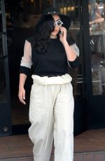 LADY GAGA Leaves Fig & Olive Restaurant in Los Angeles