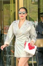 LADY GAGA Leaves Her Apartment in New York 05/05/2015