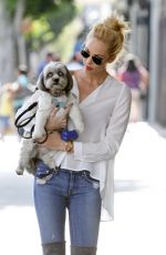 LAURA VANDERVOORT Walks Her Dog Out in Los Angeles 05/11/2015