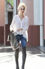 LAURA VANDERVOORT Walks Her Dog Out in Los Angeles 05/11/2015