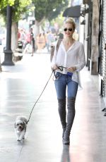 LAURA VANDERVOORT Walks Her Dog Out in Los Angeles 05/11/2015