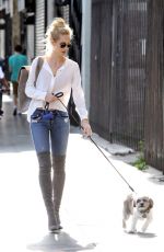 LAURA VANDERVOORT Walks Her Dog Out in Los Angeles 05/11/2015