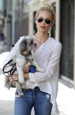 LAURA VANDERVOORT Walks Her Dog Out in Los Angeles 05/11/2015