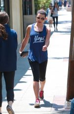 LEA MICHELE in Leggings Out in Brentwood 05/24/2015
