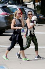LEA MICHELE Out Hiking with a Friend in Hollywood 04/30/2015