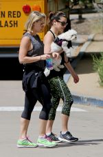 LEA MICHELE Out Hiking with a Friend in Hollywood 04/30/2015