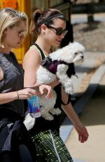 LEA MICHELE Out Hiking with a Friend in Hollywood 04/30/2015