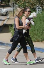 LEA MICHELE Out Hiking with a Friend in Hollywood 04/30/2015