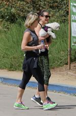 LEA MICHELE Out Hiking with a Friend in Hollywood 04/30/2015