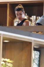 LEA MICHELE Out Shopping at West Elm in Los Angeles 05/05/2015