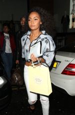 LEIGH-ANNE PINNOCK Leaves Nobu Restaurant in London 05/14/2015