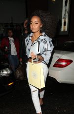 LEIGH-ANNE PINNOCK Leaves Nobu Restaurant in London 05/14/2015