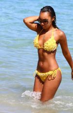 LEIGH-ANNE PINOCK in Bikini at a Beach in Jamaica 04/20/2015