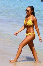 LEIGH-ANNE PINOCK in Bikini at a Beach in Jamaica 04/20/2015