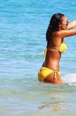 LEIGH-ANNE PINOCK in Bikini at a Beach in Jamaica 04/20/2015
