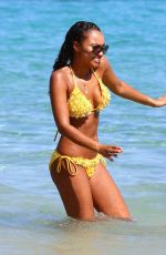 LEIGH-ANNE PINOCK in Bikini at a Beach in Jamaica 04/20/2015