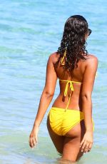LEIGH-ANNE PINOCK in Bikini at a Beach in Jamaica 04/20/2015