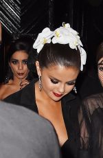 LILY COLLINS and SELENA GOMEZ Leaves Rihanna’s MET Gala After Party in New York