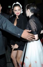 LILY COLLINS and SELENA GOMEZ Leaves Rihanna’s MET Gala After Party in New York