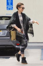 LILY COLLINS Leaves a Gym in West Hollywood 05/15/2015
