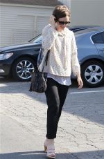 LILY COLLINS Leaves a Hair Salon in West Hollywood 05/15/2015