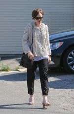 LILY COLLINS Leaves a Hair Salon in West Hollywood 05/15/2015