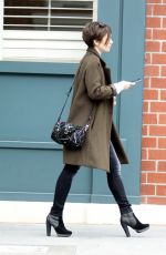 LILY COLLINS Leaves a Medical Clinic in Beverly Hills 05/08/2015