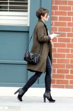 LILY COLLINS Leaves a Medical Clinic in Beverly Hills 05/08/2015