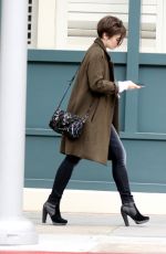 LILY COLLINS Leaves a Medical Clinic in Beverly Hills 05/08/2015