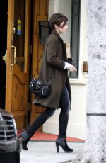 LILY COLLINS Leaves a Medical Clinic in Beverly Hills 05/08/2015