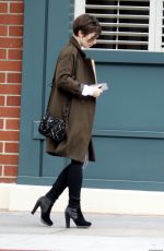 LILY COLLINS Leaves a Medical Clinic in Beverly Hills 05/08/2015