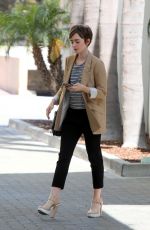 LILY COLLINS Out and About in Beverly Hills 05/28/2015