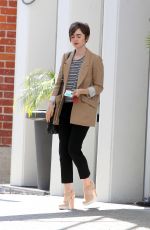 LILY COLLINS Out and About in Beverly Hills 05/28/2015