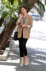 LILY COLLINS Out and About in Beverly Hills 05/28/2015