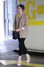 LILY COLLINS Out and About in Beverly Hills 05/28/2015