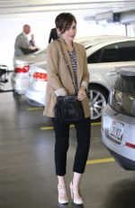 LILY COLLINS Out and About in Beverly Hills 05/28/2015