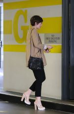 LILY COLLINS Out and About in Beverly Hills 05/28/2015