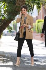 LILY COLLINS Out and About in Beverly Hills 05/28/2015