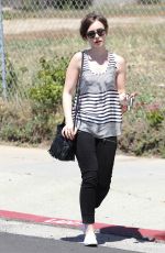 LILY COLLINS Out and About in Los Angeles 05/01/2015