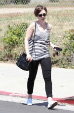 LILY COLLINS Out and About in Los Angeles 05/01/2015