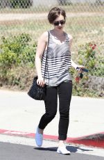LILY COLLINS Out and About in Los Angeles 05/01/2015
