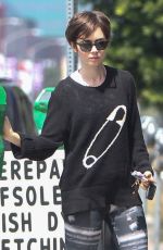 LILY COLLINS Out and About in Los Angeles 05/29/2015