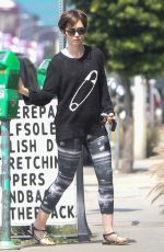 LILY COLLINS Out and About in Los Angeles 05/29/2015