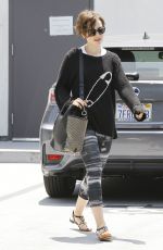 LILY COLLINS Out and About in Los Angeles 05/29/2015