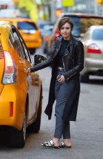 LILY COLLINS Out and About in New York 05/03/2015