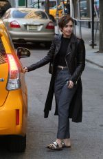 LILY COLLINS Out and About in New York 05/03/2015