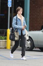 LILY COLLINS Out and About in West Hollywood 05/28/2015