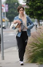LILY COLLINS Out and About in West Hollywood 05/28/2015