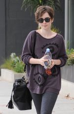 LILY COLLINS Out Shopping in Los Angeles 05/06/2015