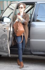 LILY COLLINS Out Shopping in Los Angeles 05/15/2015